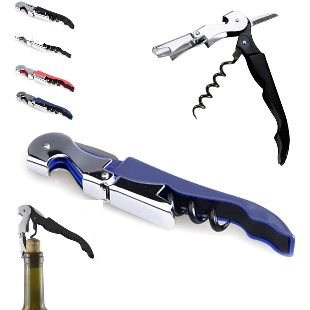 

Wine Bottle Cap Opener Corkscrew Stainless Steel Metal With Plastic Handle 8 colors Wine Beer Lid Twist Off Jar Opener Claw