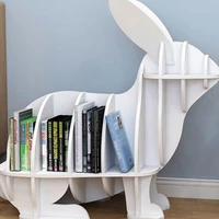 2022 2021rabbit shaped children book rack bookcase storage shelve childrens bookshelf for home shop kindergarten school