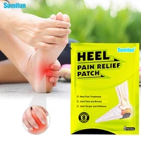6pcs sumifun heel pain relief patch treat rheumatoid arthritis achilles tendinitis joint muscles ache foot massage care plaster