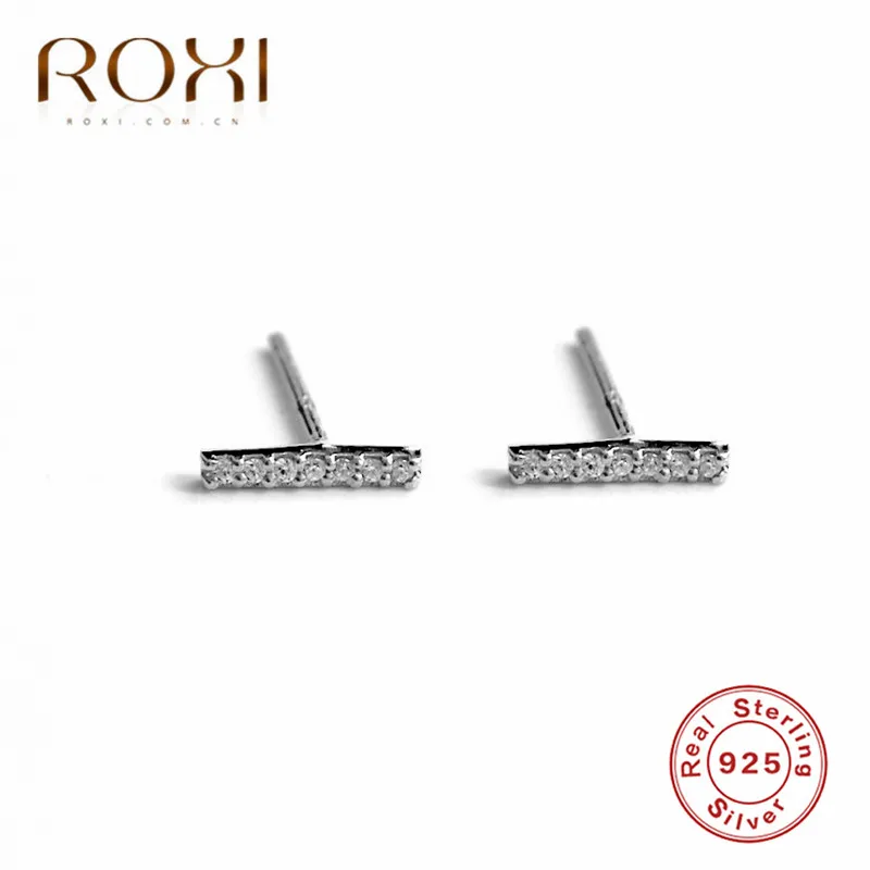 Женские серьги-гвоздики из серебра 925 пробы с фианитом | Украшения и аксессуары