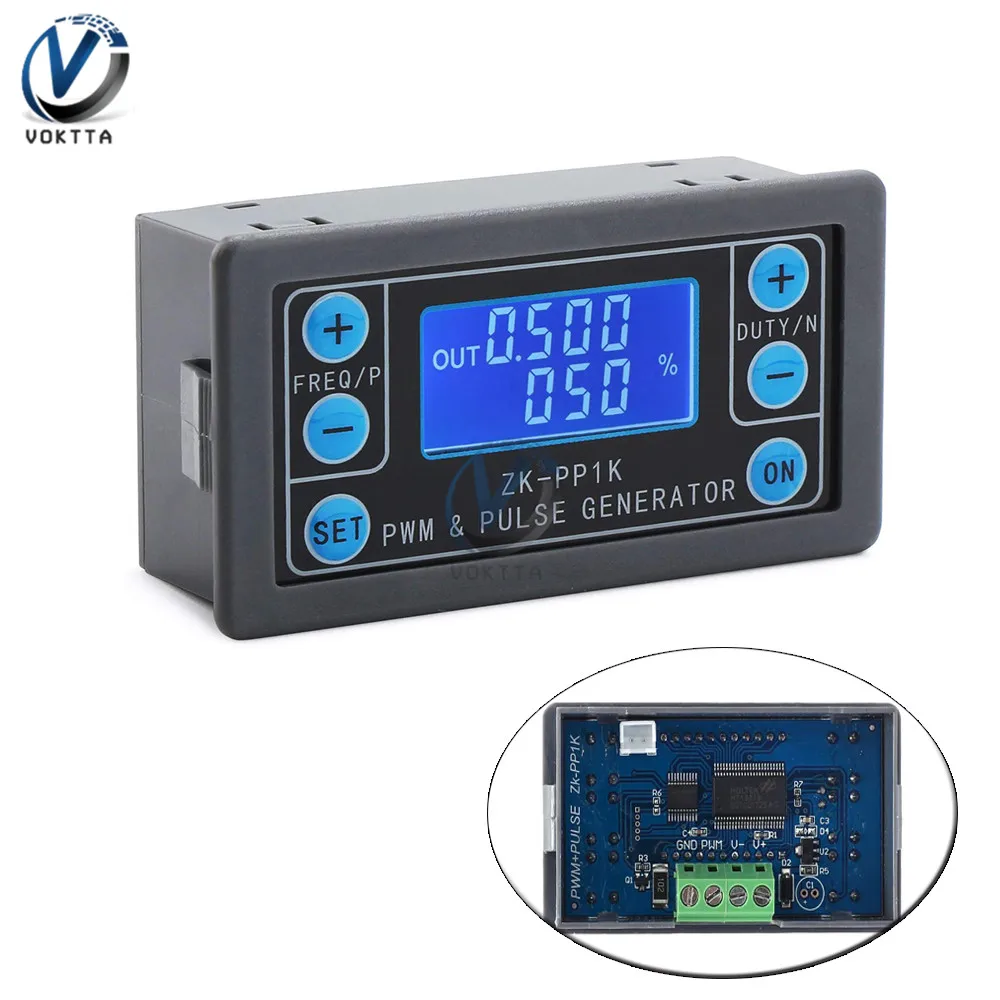 PWM генератор сигналов 1 канальный ЖК цифровой импульсный Частотный рабочий цикл