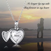 1 pcs heart shaped cremation urn necklace for ashes urn jewelry mom memorial pendant necklaces