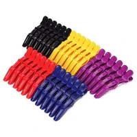 2021new 10pcs plastic hair clip hairdressing clamps claw section alligator clips grip barbers for salon styling hair accessories