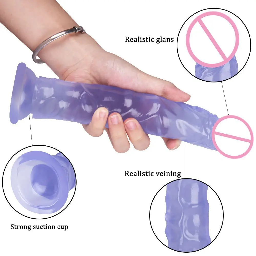 Сильный присоска гибкий большой фаллоимитатор реалистичный пенис интимные