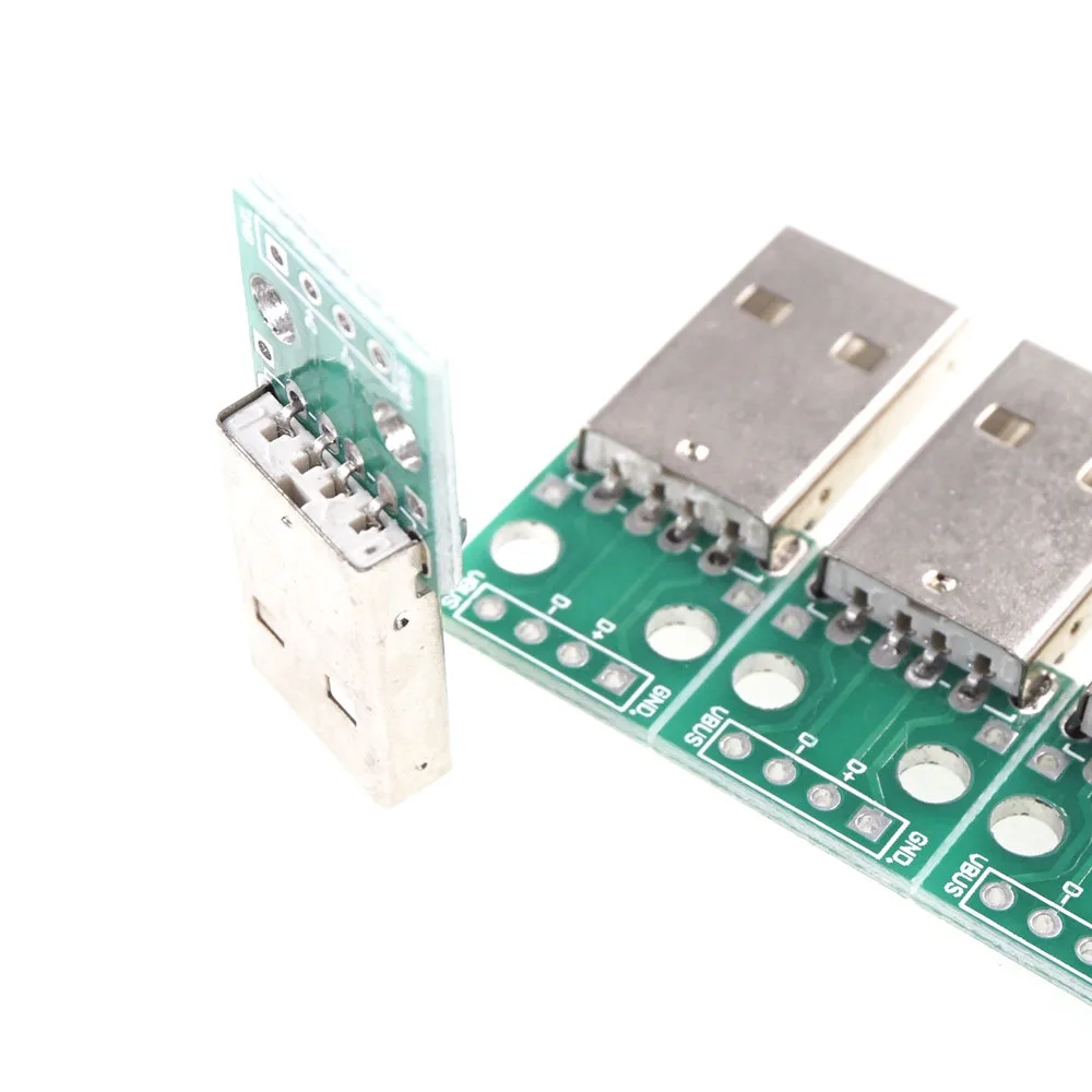 500 шт. DIY USB 2 0 Тип A штекер для DIP 4 Pin сквозные отверстия разъем адаптера PCB 54 мм