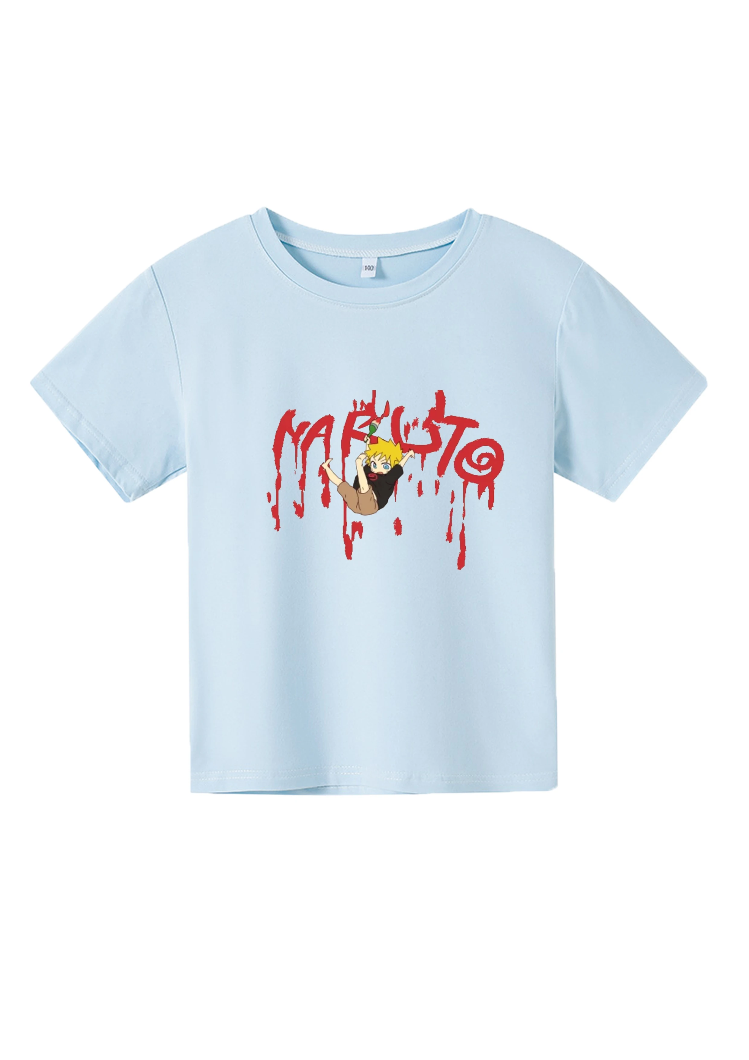 

Summer hot selling Japanese cartoon Na ruto pirnted shirt brand fashion childrens T-shirt, cotton Harajuku childrens wear