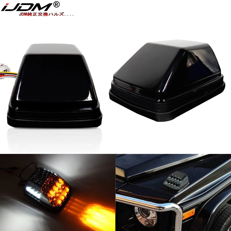 IJDM для Mercedes W463 G Class G500 G550 G600 G55 G63 AMG янтарный светодиодный фонарь переднего