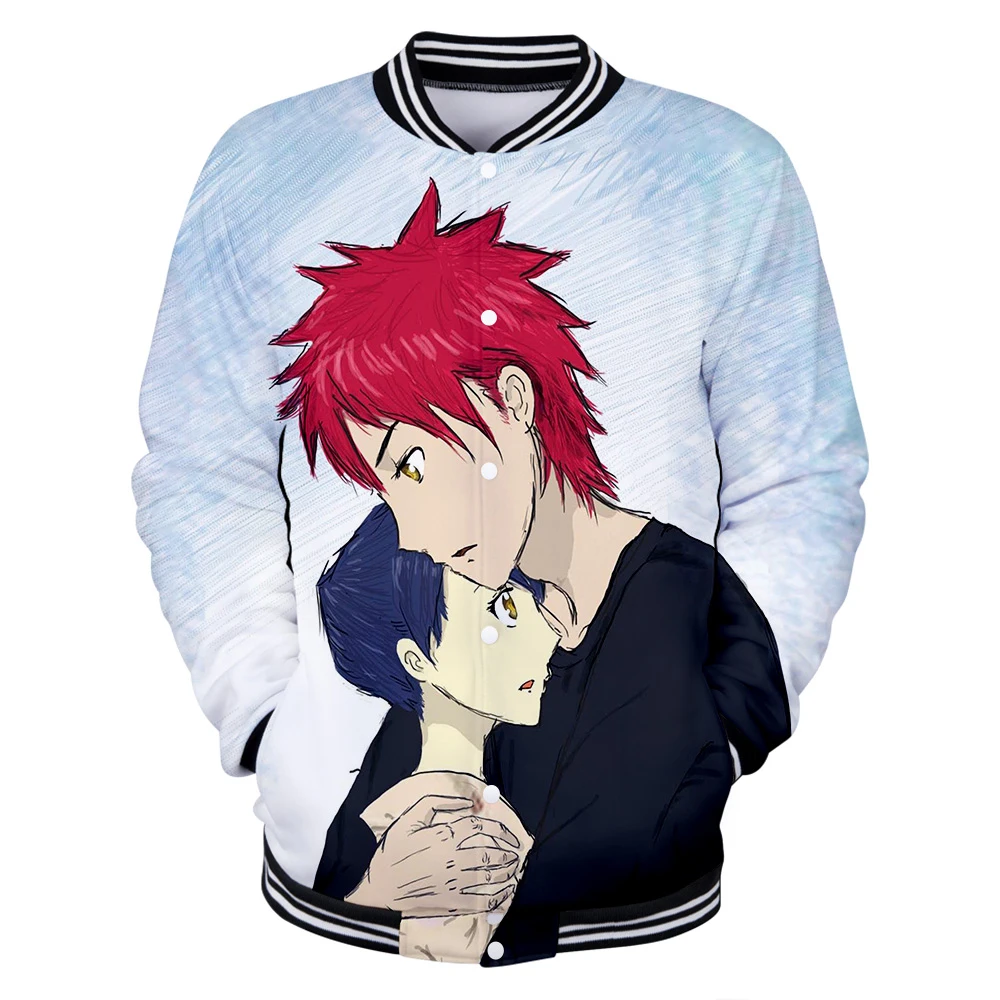 Пищевые войны Shokugeki no Soma куртка уличная Удобная бейсбольная модная с длинным