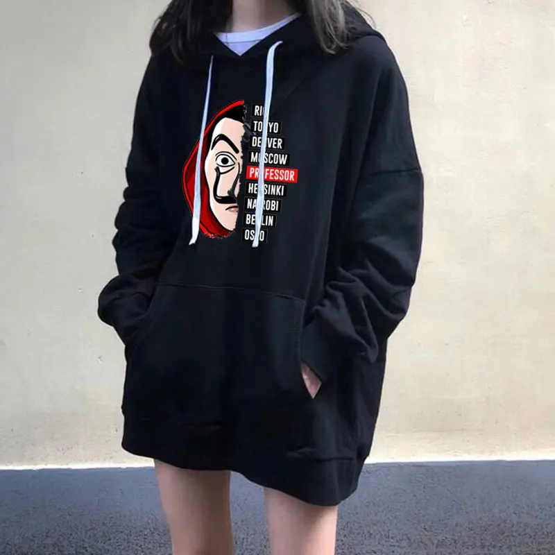 

La Casa De Papel 3D Print Hooded Sweatshirts TV Series Pullovers Women Hoody Hoodie Fashion Casual House of Paper Hoodies