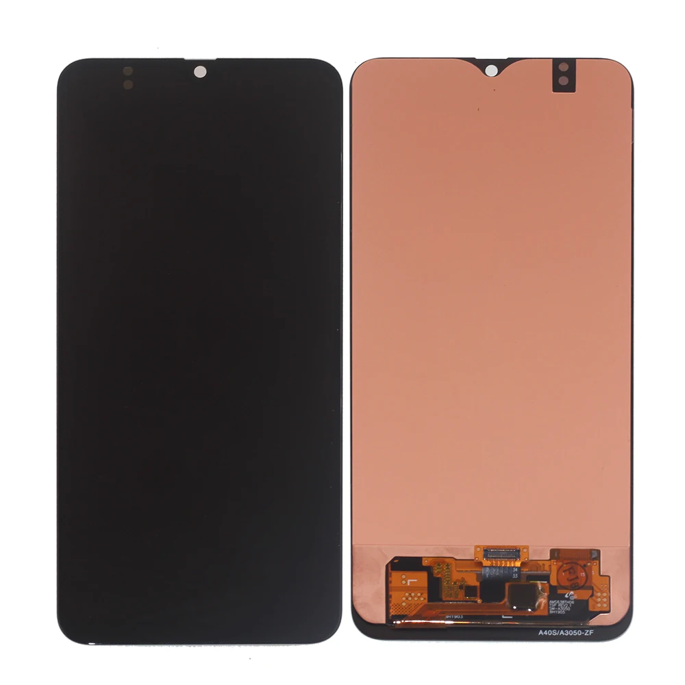 amoled for samsung galaxy a40s a407 a3050 a3058 display lcd touch screen digitizer assembly for samsung a40s lcd phone parts free global shipping