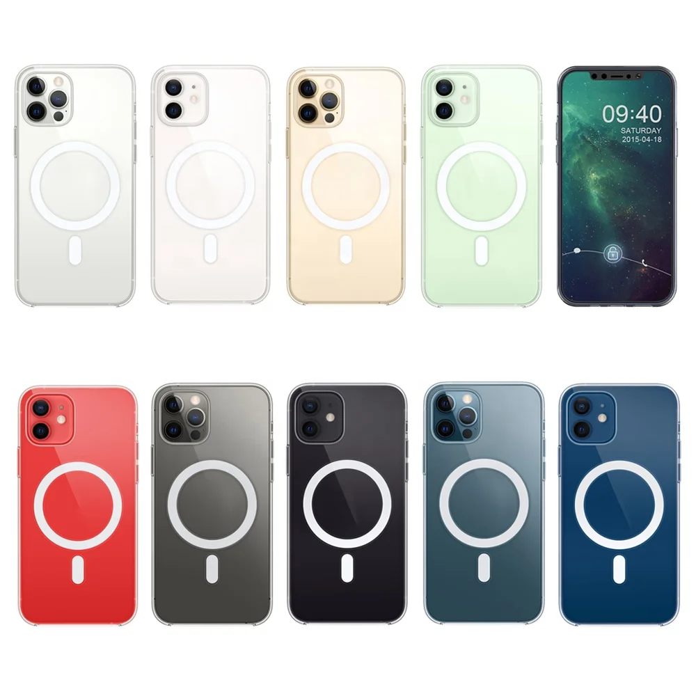 

Магнитный защитный чехол для iphone серии 11 12 13