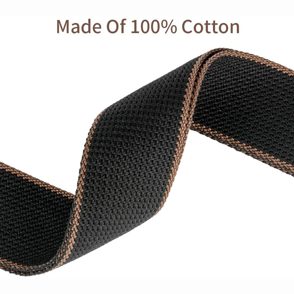 einstellbare reine baumwolle gitarre strap brown für akustische elektrische bass gitarre elektrische akustische gitarren musical zubehör fre