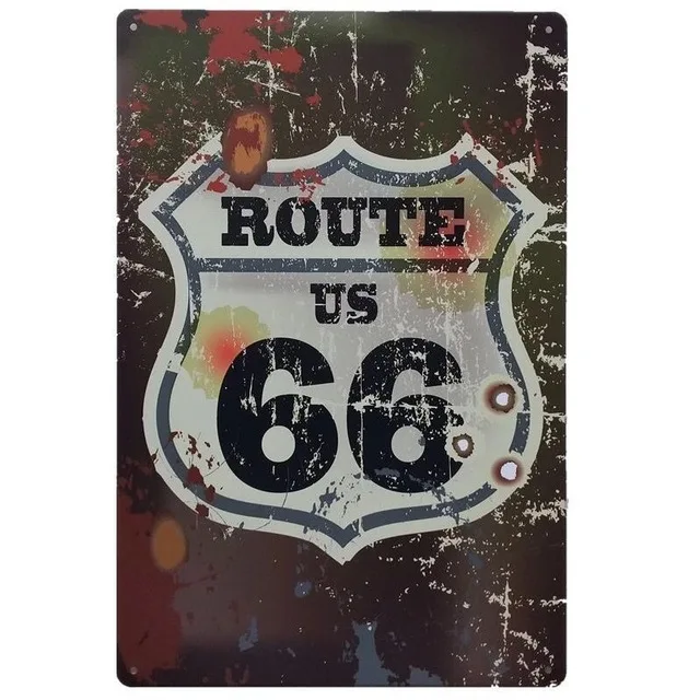 Route 66 Mustang индийский мотоцикл музыка классический винтажный металлический Ретро оловянный знак винтажная вывеска Бар Кафе гараж домашний декор для паба железные картины - Цвет: 1