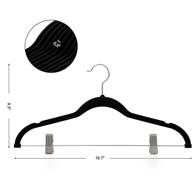 Розница 12 шт для взрослых вешалка штанов с зажимом Нескользящая полка хранения