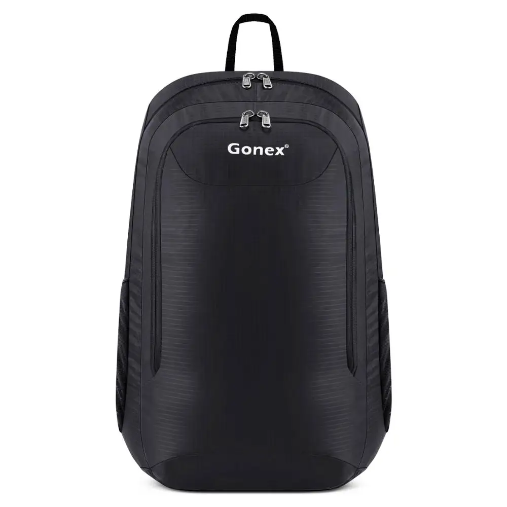 Black Gonex 28L ультра легкий упаковочный рюкзак большой емкости Удобная водонепроницаемая сумка для путешествий Пешие прогулки повседневный уличный рюкзак - Цвет: Black