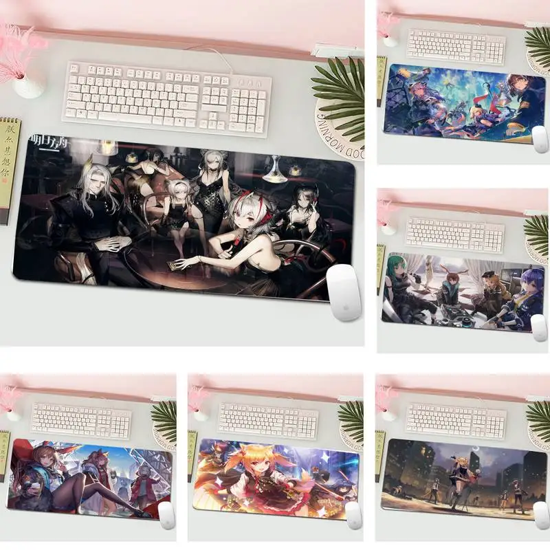 

Arknights girl Unique Desktop Pad Game Mousepad L Large Gamer Keyboard PC Desk Mat Computer Tablet Gaming Mouse Pad