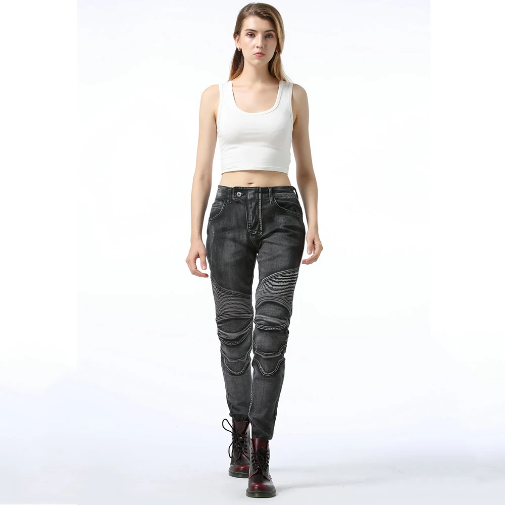 Мотоциклетные брюки женские мотоциклетные джинсы защитное снаряжение для езды