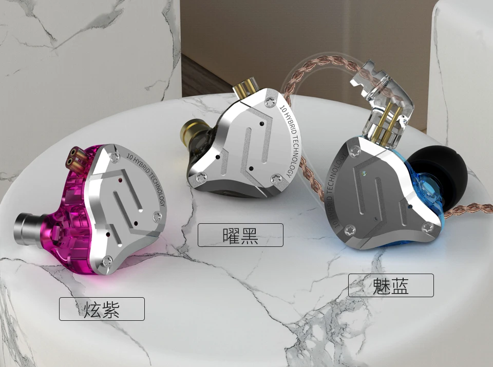 KZ ZS10 PRO 4BA+ 1DD гибридная Hi-Fi металлическая гарнитура наушники-вкладыши Спортивная гарнитура с шумоподавлением AS10 BA10 ZST ZSN PRO ES4 T2 AS16