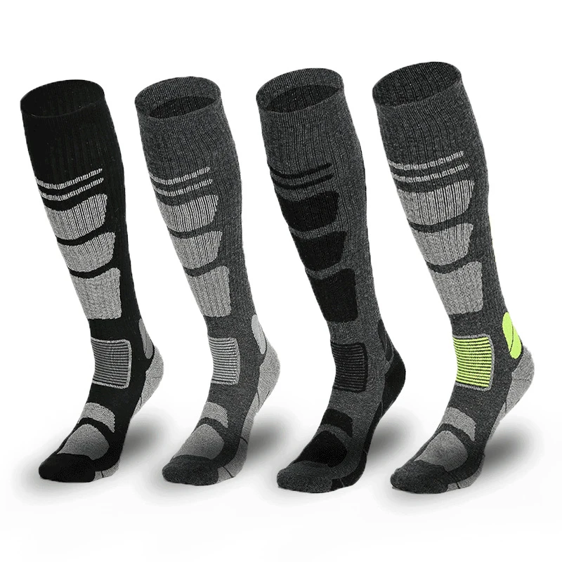 

TianYiJian New Autumn Winter Hiking Socks Soft Comfortable Merino Wool Cold Warm Long Tube Ski Socks Women Men