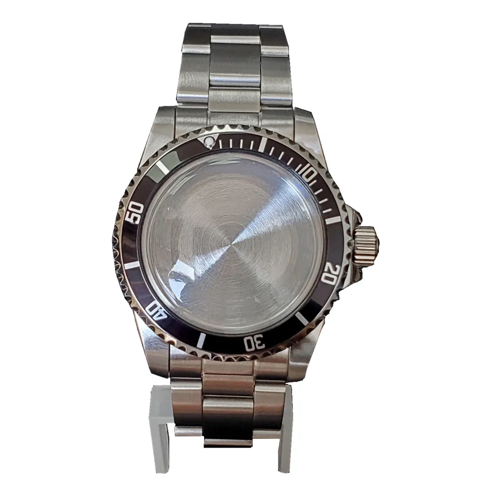 

100m Waterproof 39.5mm Metal Watch Strap Belt Bezel Watch Case Replacement Spare Parts For Japanese NH35 NH36 Movement
