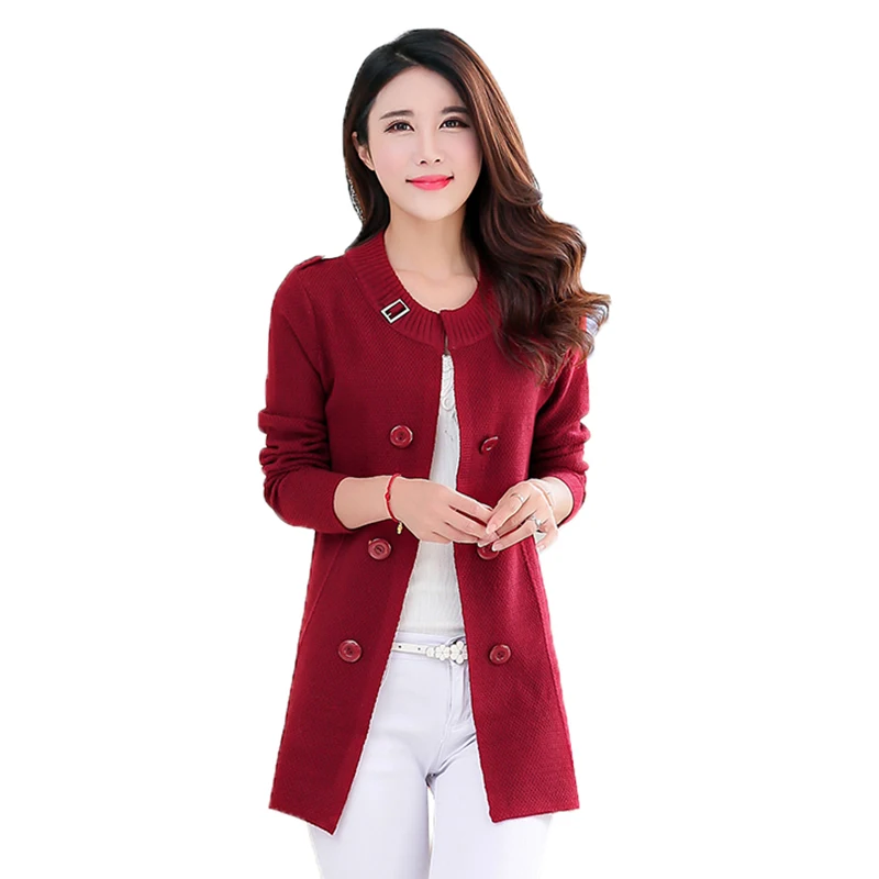

2022 New Fashion Autumn Spring Women Sweater Cardigans Casual Long Loose Female Knitted Coat Cardigan Sweater Lady belt Knit