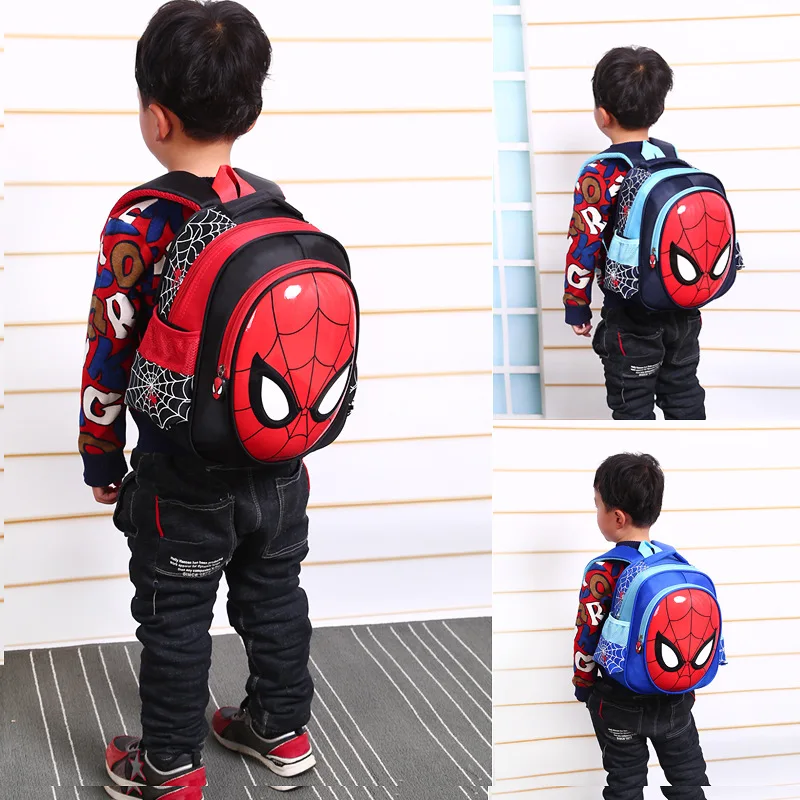 2020 3D 3-6 Year Old School Bags For Boys Waterproof Backpacks Child Spider Book bag Kids Shoulder Bag Satchel Knapsack