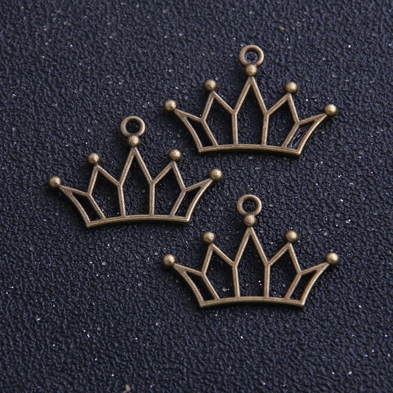 Очаровательная полая Корона из цинкового сплава для ожерелья браслета фурнитура