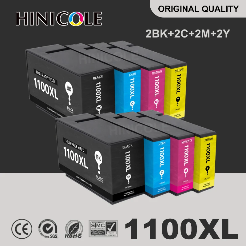 

Hinicole PGI-1100 PGI1100 1100XL Compatible Ink Cartridge For Canon MAXIFY MB2010 MB2110 MB2710 Inkjet Printer with Full Ink