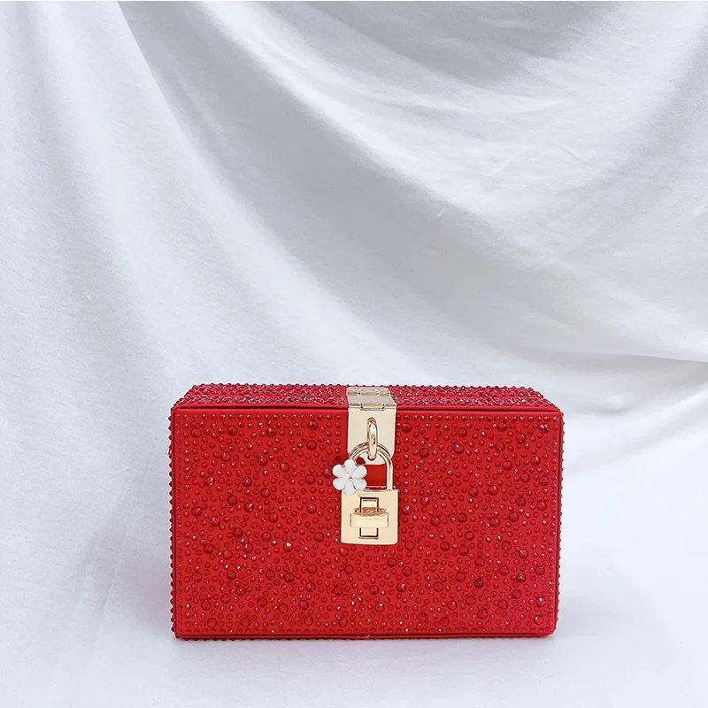 

Luxury Clutch Purses and Handbags for Women Diamond Box Party Wedding Evening Bag Chain Crossbody Bag Female Designer Bag
