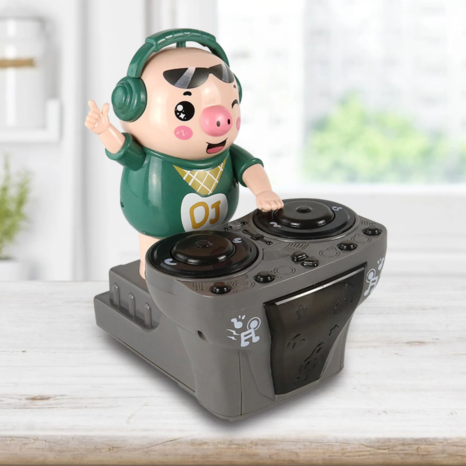 

Baby Music Toys DJ Little Pig Funny Electric Musical Dancing Pig Toy Colorful Light Swing Back Forth Novelty Toys For beneficial