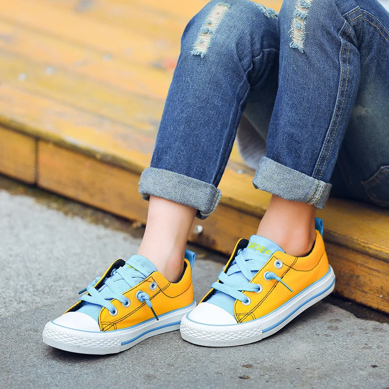 Kids Shoes for Baby Girls Jeans Denim Colorful Canvas Leisure Children Mini Melissa Boys Toddler Sneakers Traine | Детская одежда и