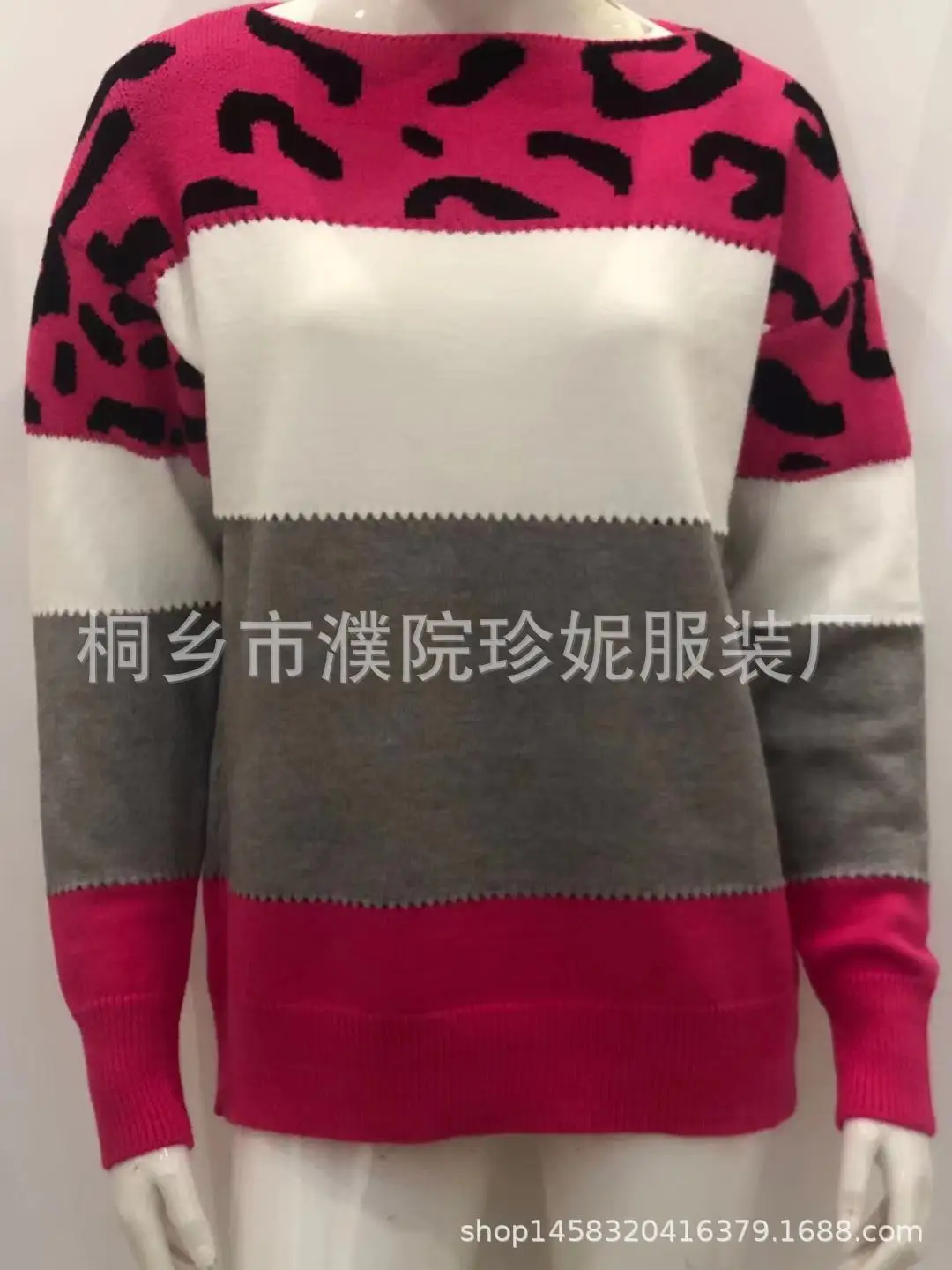 Свободный вязаный укороченный свитер Женский Осенний Модный пуловер с круглым