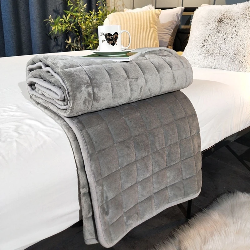 Winter Thicken Warm Flannel Bed Sheet Cover Skid Resistant Quilted Elastic Fitted Mattress Topper Pad Embossed Bedding Protector | Дом и сад