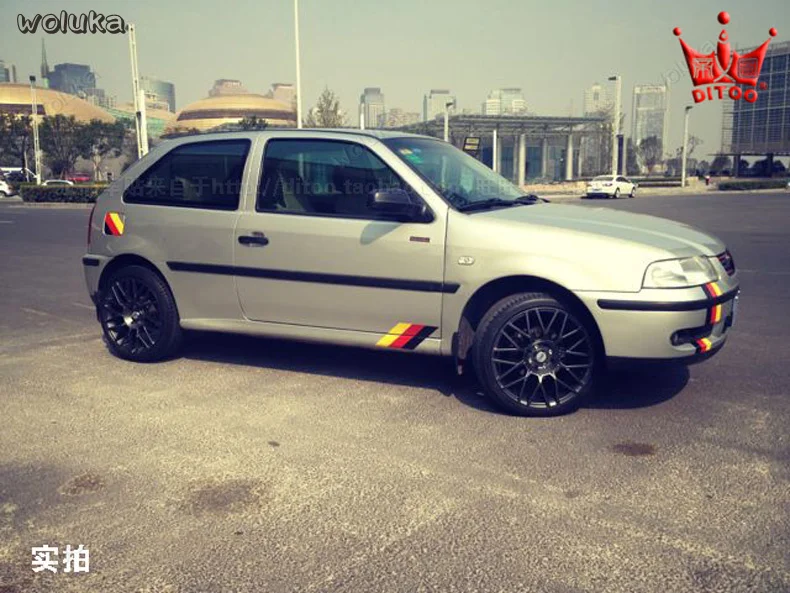 Трехцветные черные красные желтые автомобильные наклейки немецкий флаг на