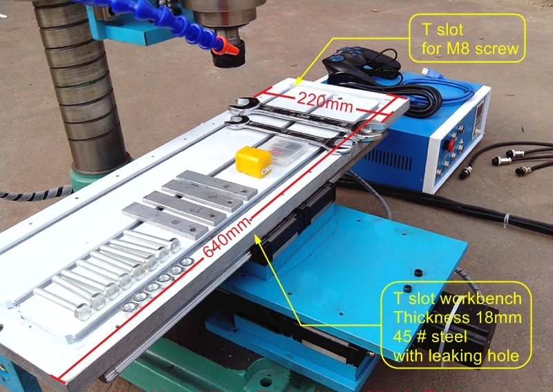 Линейный направляющий рельс TRH20 CNC вертикальный гравировальный станок USB порт 4
