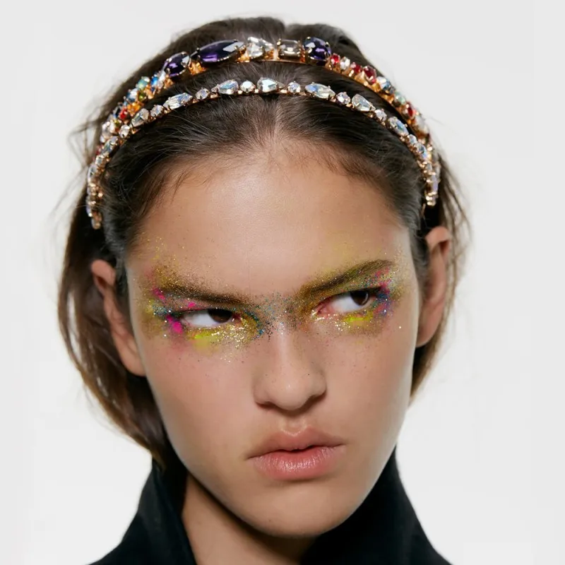 Трендовые горный хрусталь ободок Девушки Женщины Свадебная вечеринка ювелирные