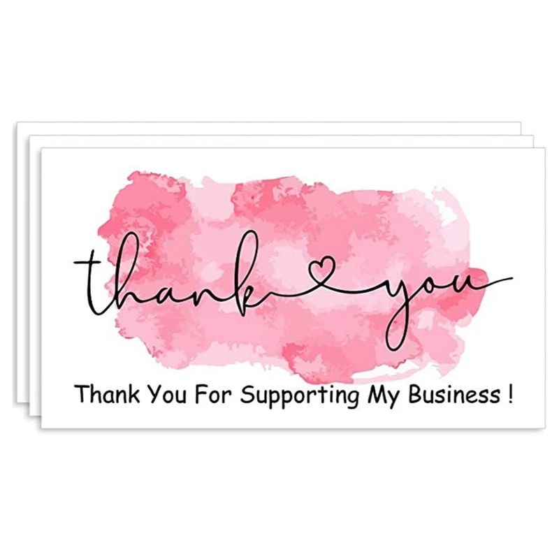 

50pcs/pack Thank You For Purchasing Commercial Decorative Cards Business Order Label Stickers