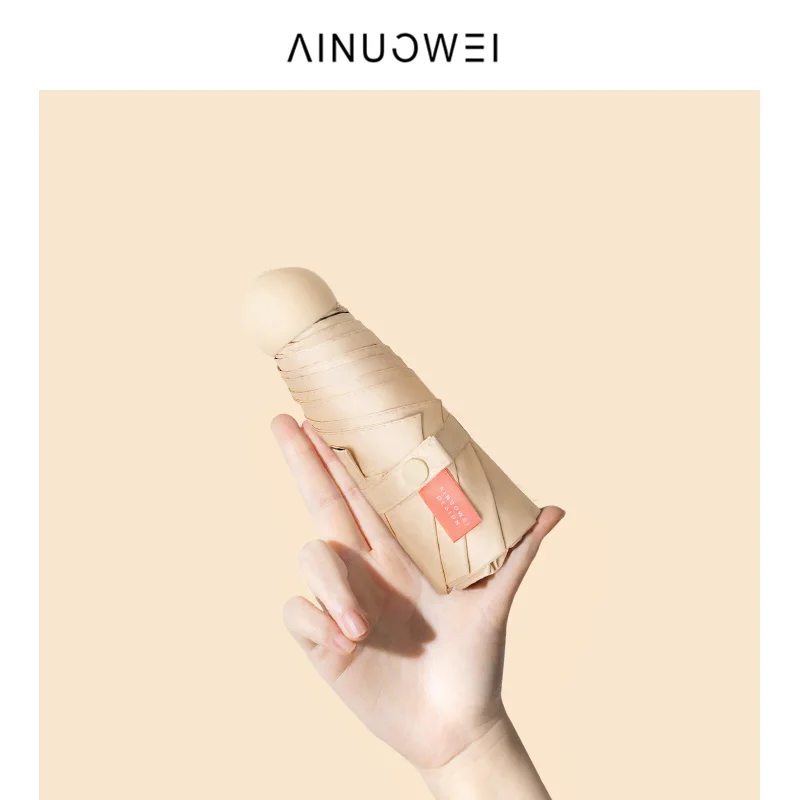 

Cute Sun Umbrella Women Anti Uv Mini Pocket Umbrellas Portable Foldable Capsule Personalized Guarda Sol Rain Umbrella AB50UB