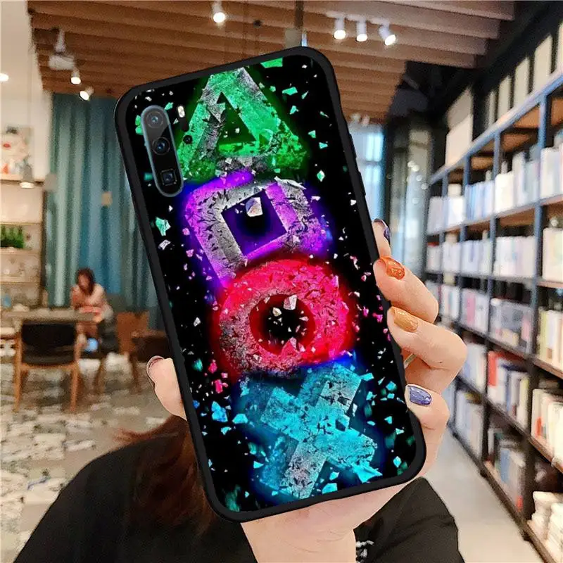 

Buttons PS Phone Case For Huawei P20 P30 P40 lite Pro P Smart 2019 Mate 10 20 Lite Pro Nova 5t