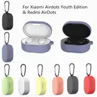 Силиконовый чехол для беспроводных наушников, мягкий чехол из ТПУ для Xiaomi Redmi Airdots, Чехол Air Dots 3, оболочка с пряжкой