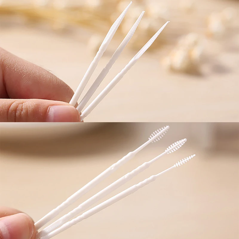 Зубочистка 50 шт. двойная Сверхтонкая зубная палочка щетка бамбуковая уход за