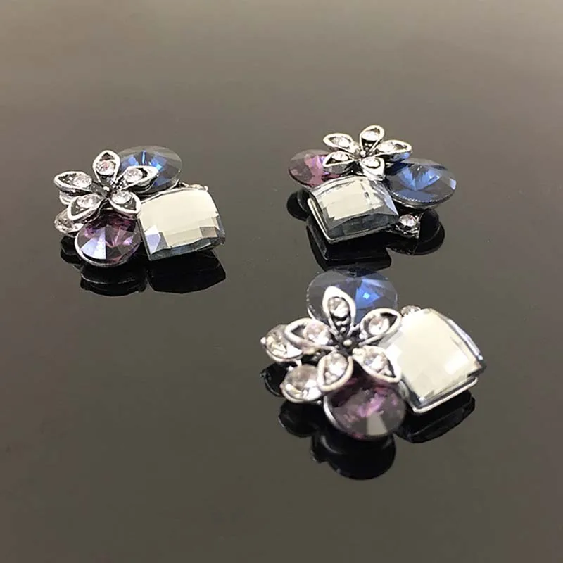 Новинка 100 шт. цветы со стразами аксессуары для волос DIY одежды украшения ручной