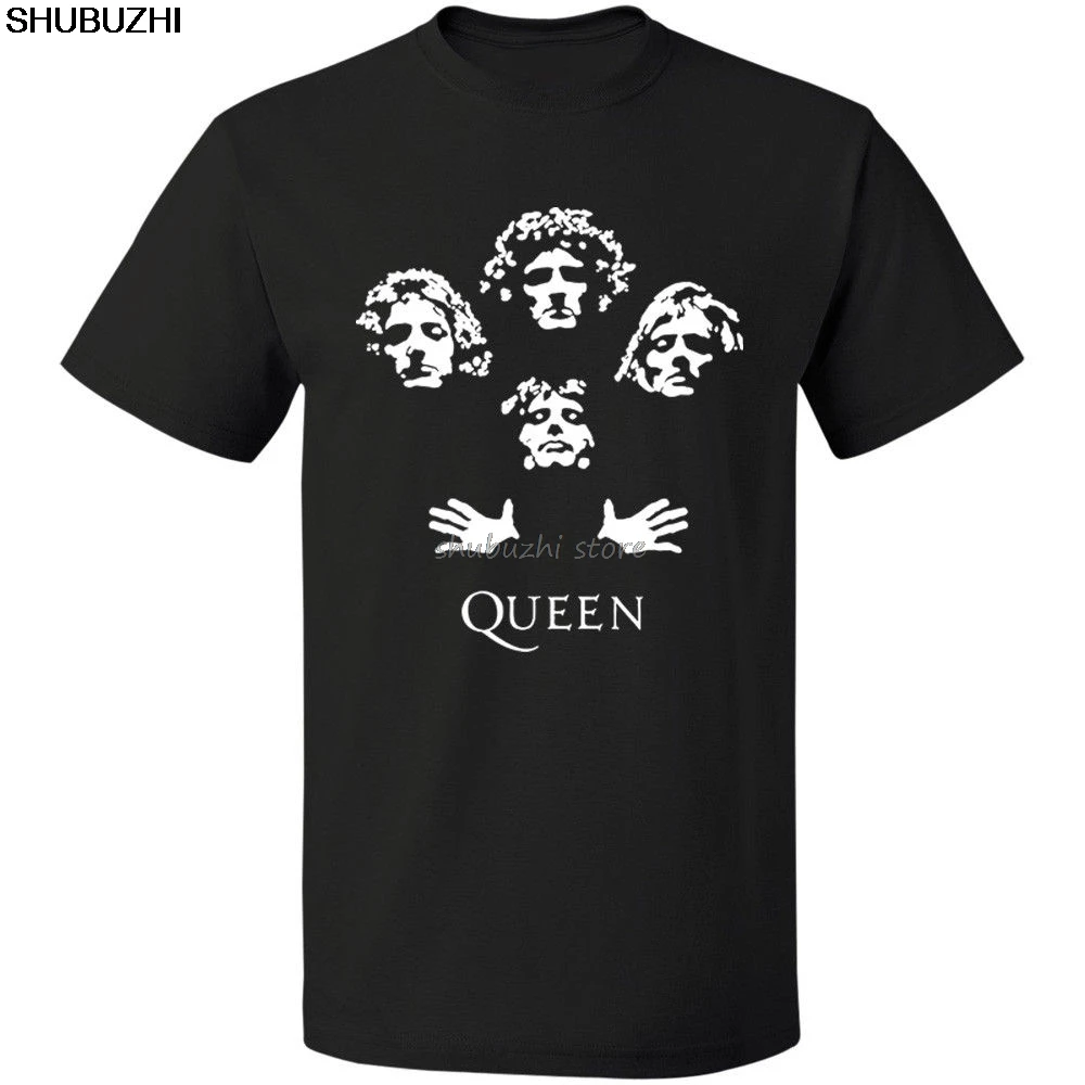 

Футболка Queen Rock Band в богемном стиле Rhapsody Freddie Mercury, винтажная Мужская Повседневная футболка с коротким рукавом и логотипом, sbz1064