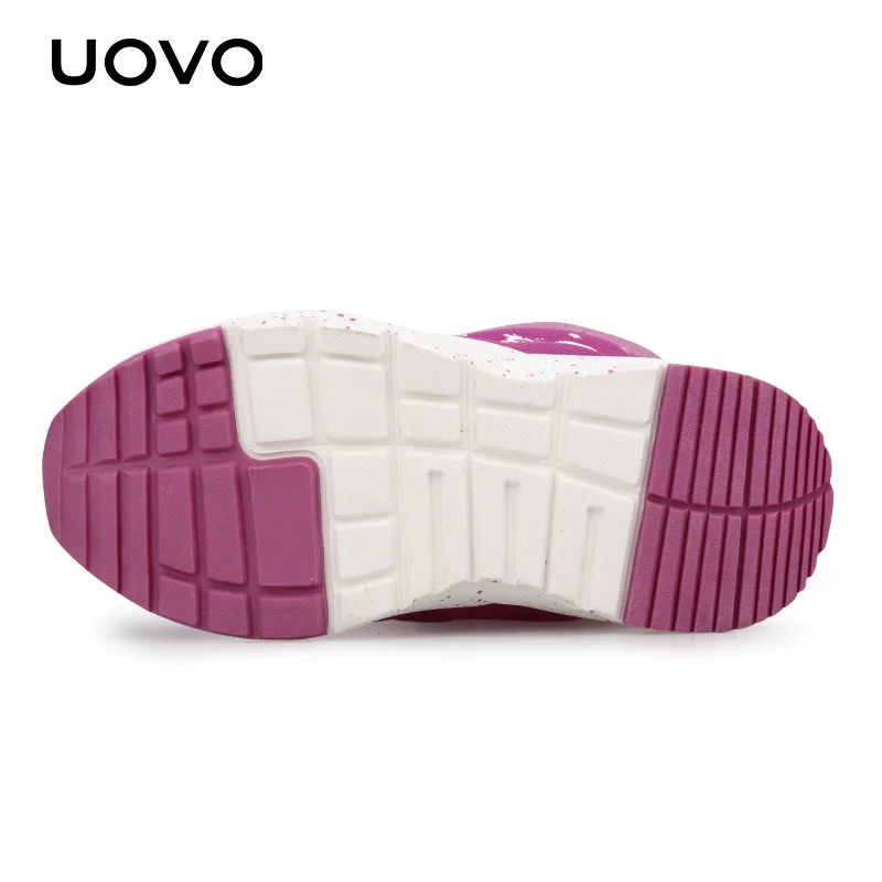 

Kids Warm Snow Shoes UOVO New Arrival Elastic Band Children Water Repellent Winter Boots Little Girls Footwear #25-33