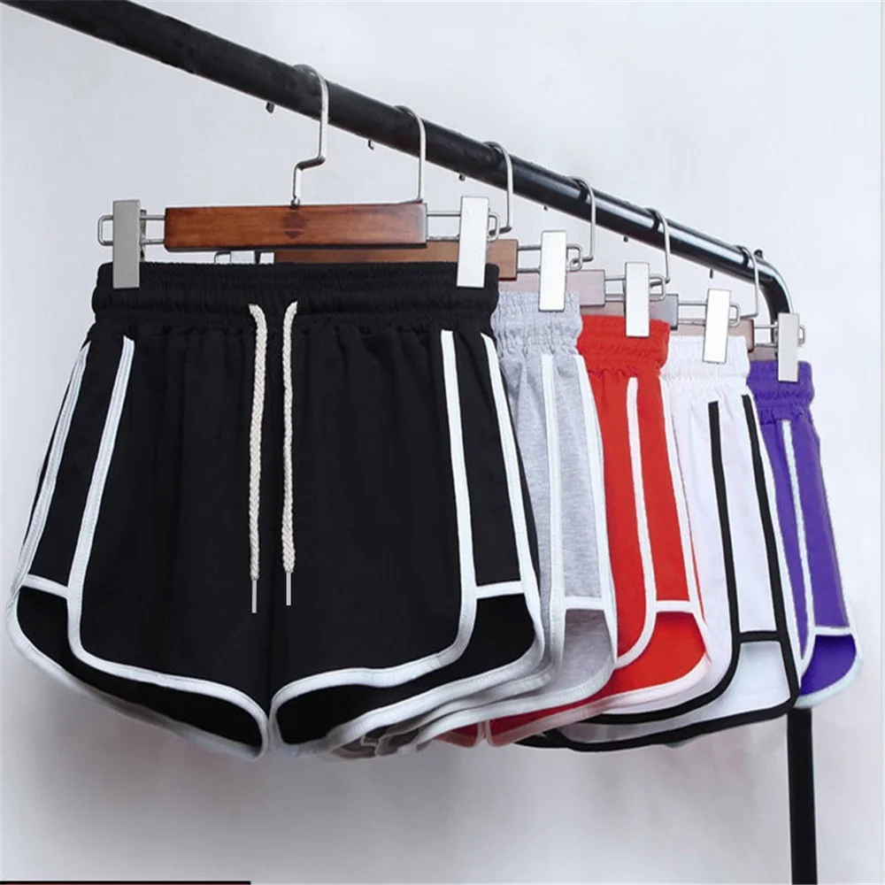 

DAILOU Sports Shorts Women Summer 2021 New Anti Emptied Shorts Casual Lady Elastic Waist Beach Correndo Short Pants Plus Size