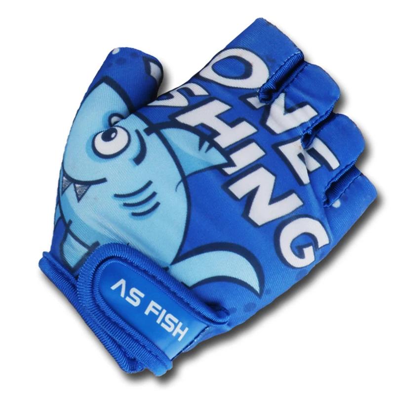 1 пара детские перчатки с полупальцами дышащие велосипедные противоскользящие