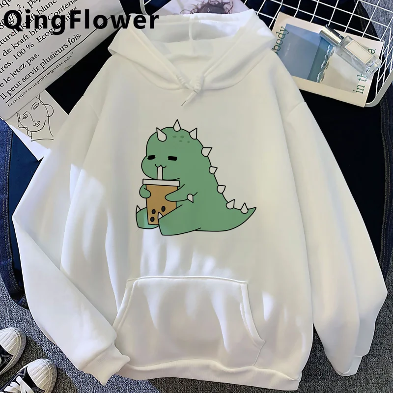 

Dinosaur hoodies female graphic Oversized female sweatshirts clothing grunge 2020