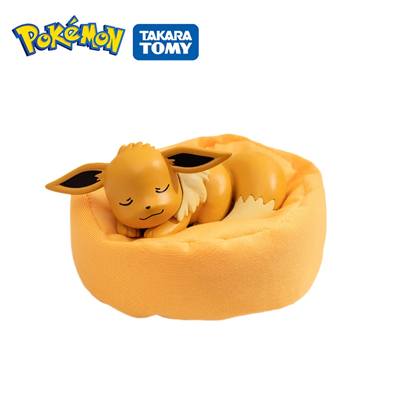 

Original Pokemon Eevee Sleep Pikachu decorate Tide Starry Dream Series Figures Dolls Cartoon Tomy 6 Styles child Birthday Gift