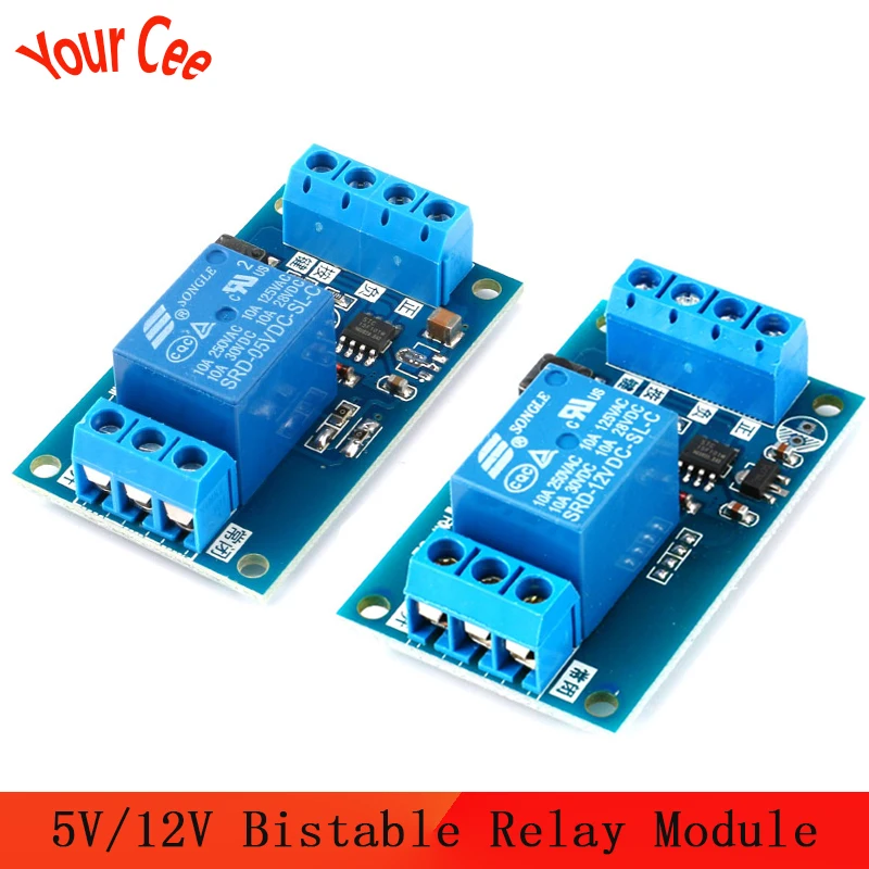 Однокнопочный релейный модуль 5 в 12 В модифицированный Автомобильный Запуск и