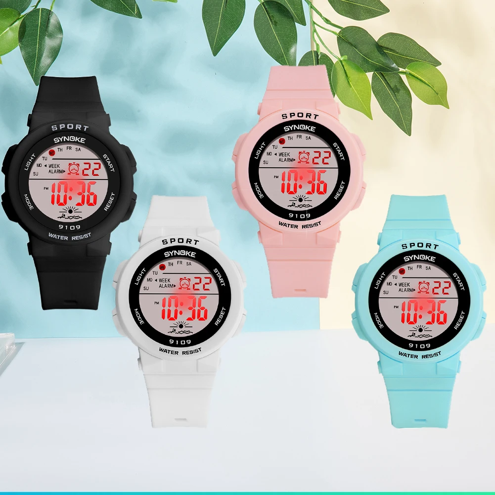 

Luminous LED Light Wrist Colorful Timing Function Multifunction Fashion Casual Electronic Watch Calendar Clock Gifts Waterproof